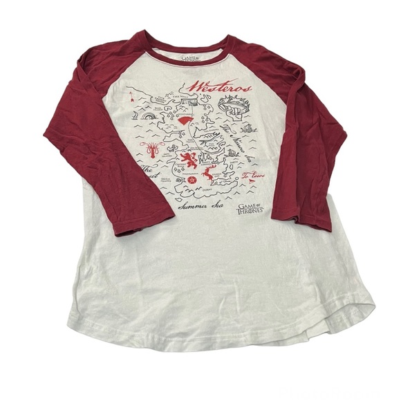 Game of Thrones | Map of Westeros Long Sleeve T-shirt - Picture 1 of 4